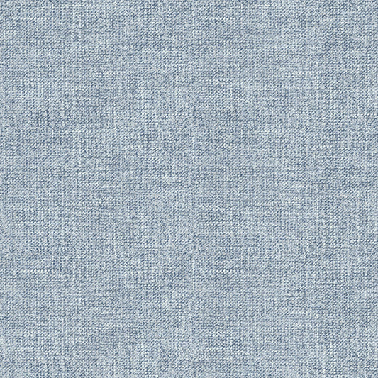 Chesapeake Waylon Denim Faux Fabric Prepasted Non Woven Blend Wallpaper, 20.5-in by 33-ft, 56.4 sq. ft.