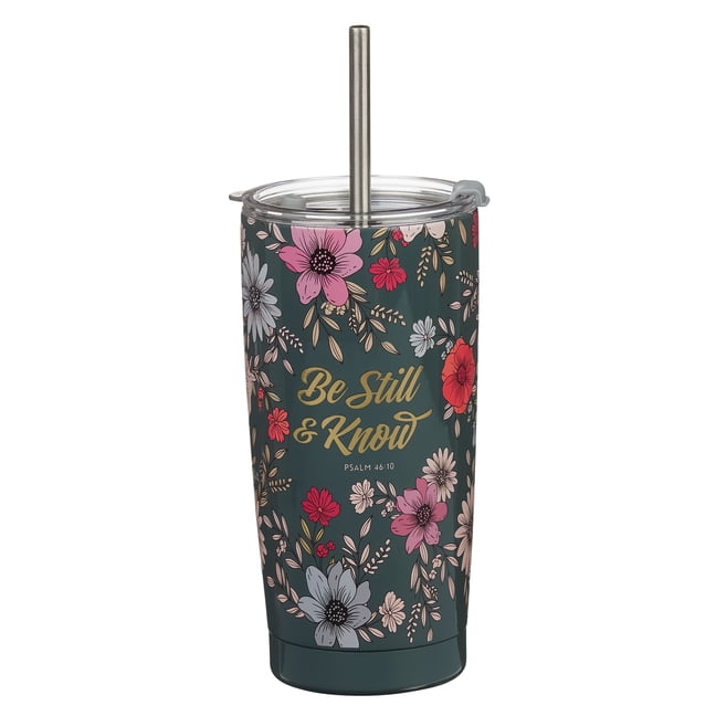 Christian Art Gifts Inspirational Stainless Steel Double Wall Insulated Travel Mug Tumbler for Women: Be Still Encouragi, (Hardcover)