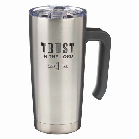 Christian Art Gifts Large Stainless Steel Vacuum Sealed Insulated Travel Mug Tumbler for Men &amp; Women: Trust in the L, (Hardcover)