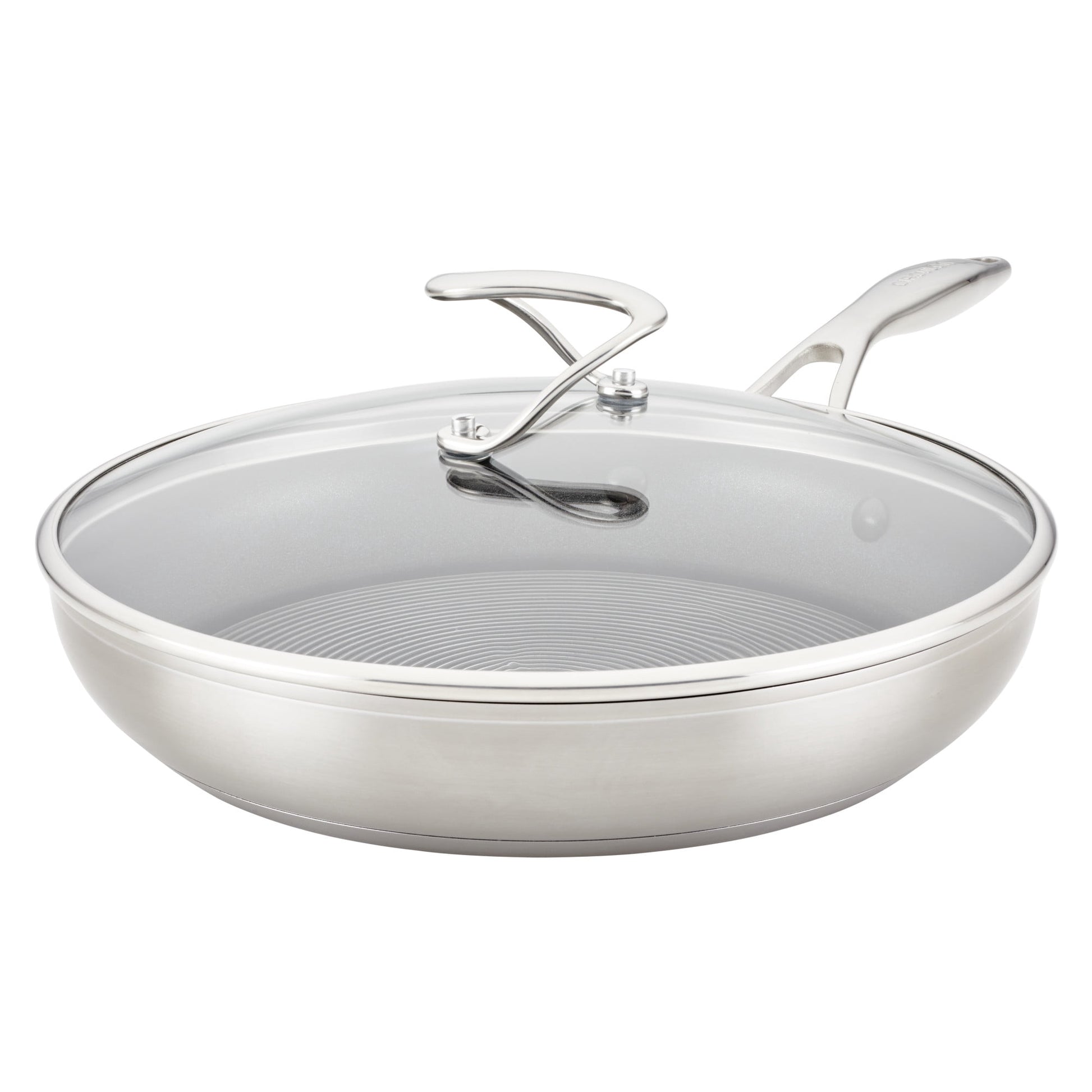 Circulon SteelShield Hybrid 12" Stainless and Nonstick Fry Pan, Silver