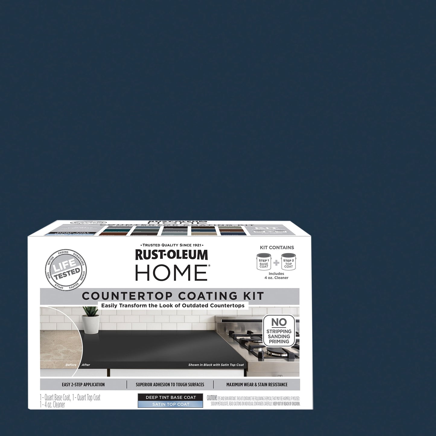 Clean Slate, Rust-Oleum HOME Countertop Satin Coating Kit-38496305T, Quart