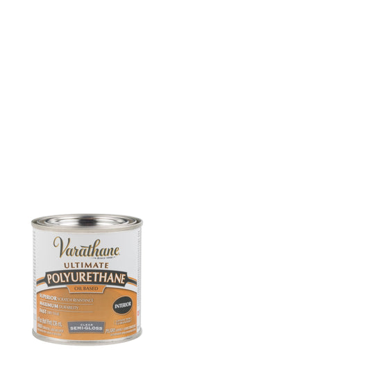 4 Pack, Clear, Varathane Ultimate Semi-Gloss Polyurethane Oil-Based-6061H, Half Pint