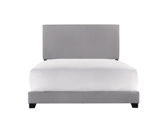 Crown Mark Erin Faux Leather Bed, Black, Full