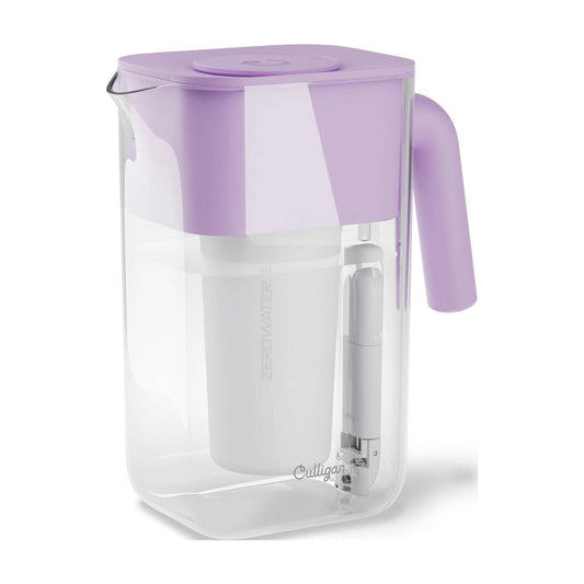 Culligan with ZeroWater Technology 10 Cup Water Filter Pitcher with 5-Stage Advanced Water Filter