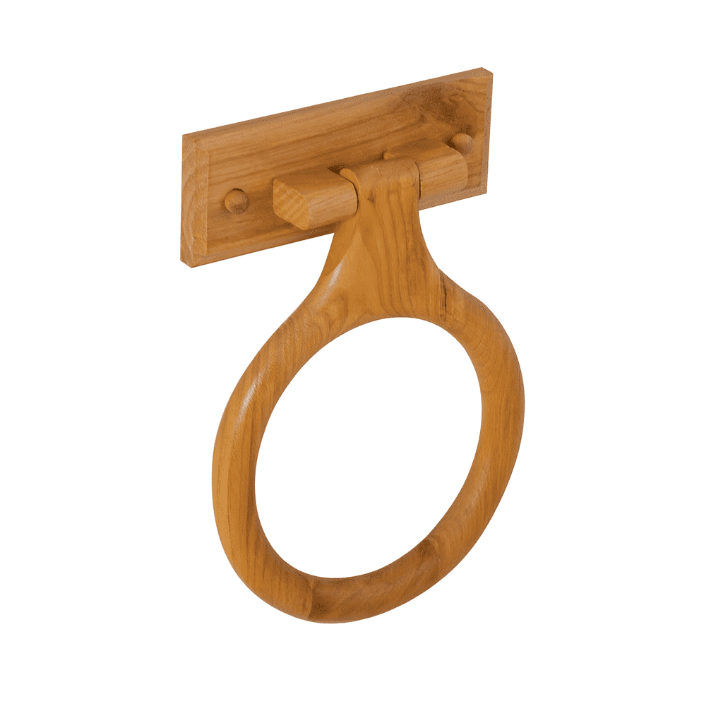 Design House Dalton Wall Mounted Rustic Double Robe Hook, Honey Oak