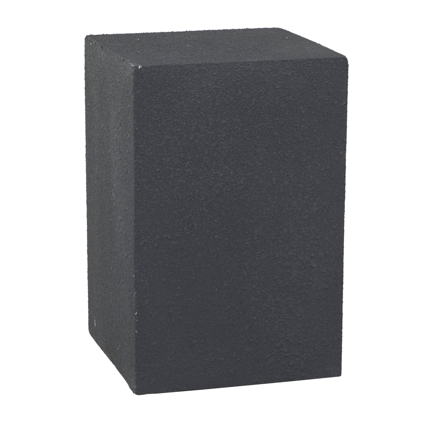 DecMode 17"W, 24"H Magnesium oxide Contemporary Stool, Black, 1-Piece