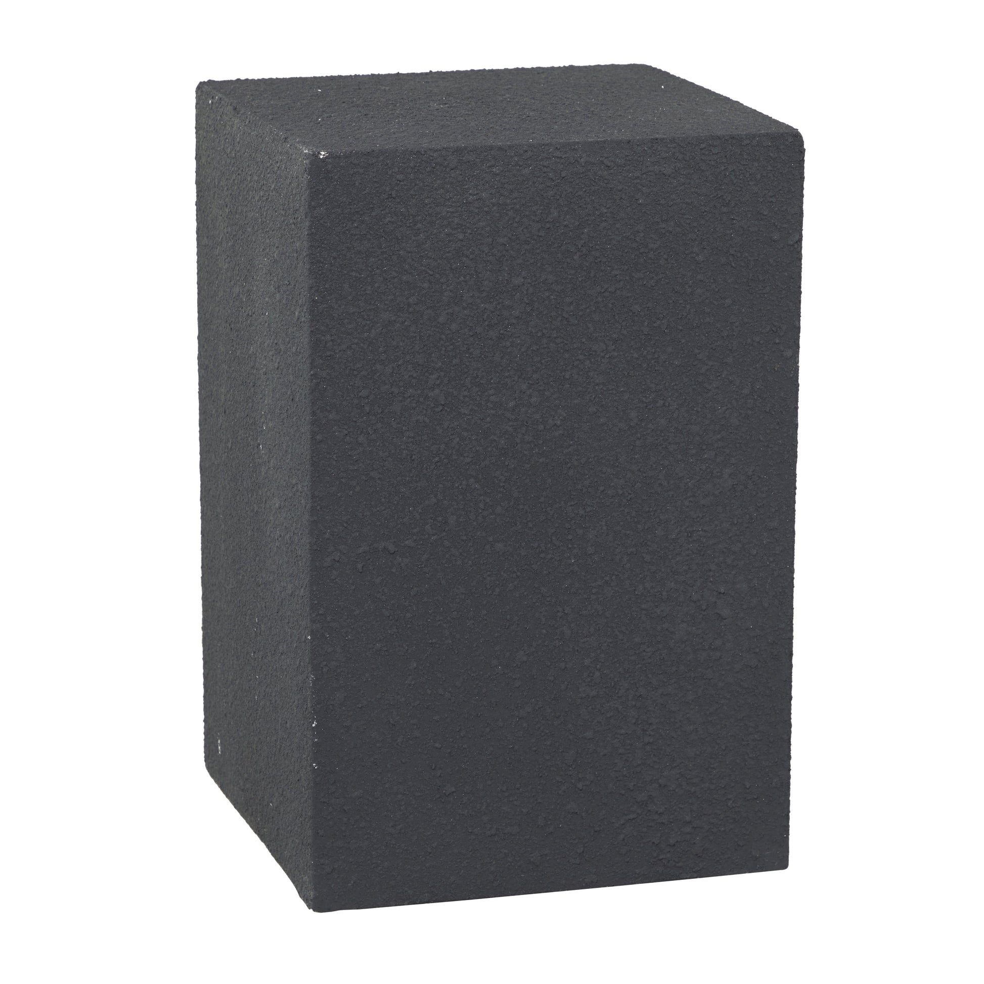 DecMode 17"W, 24"H Magnesium oxide Contemporary Stool, Black, 1-Piece