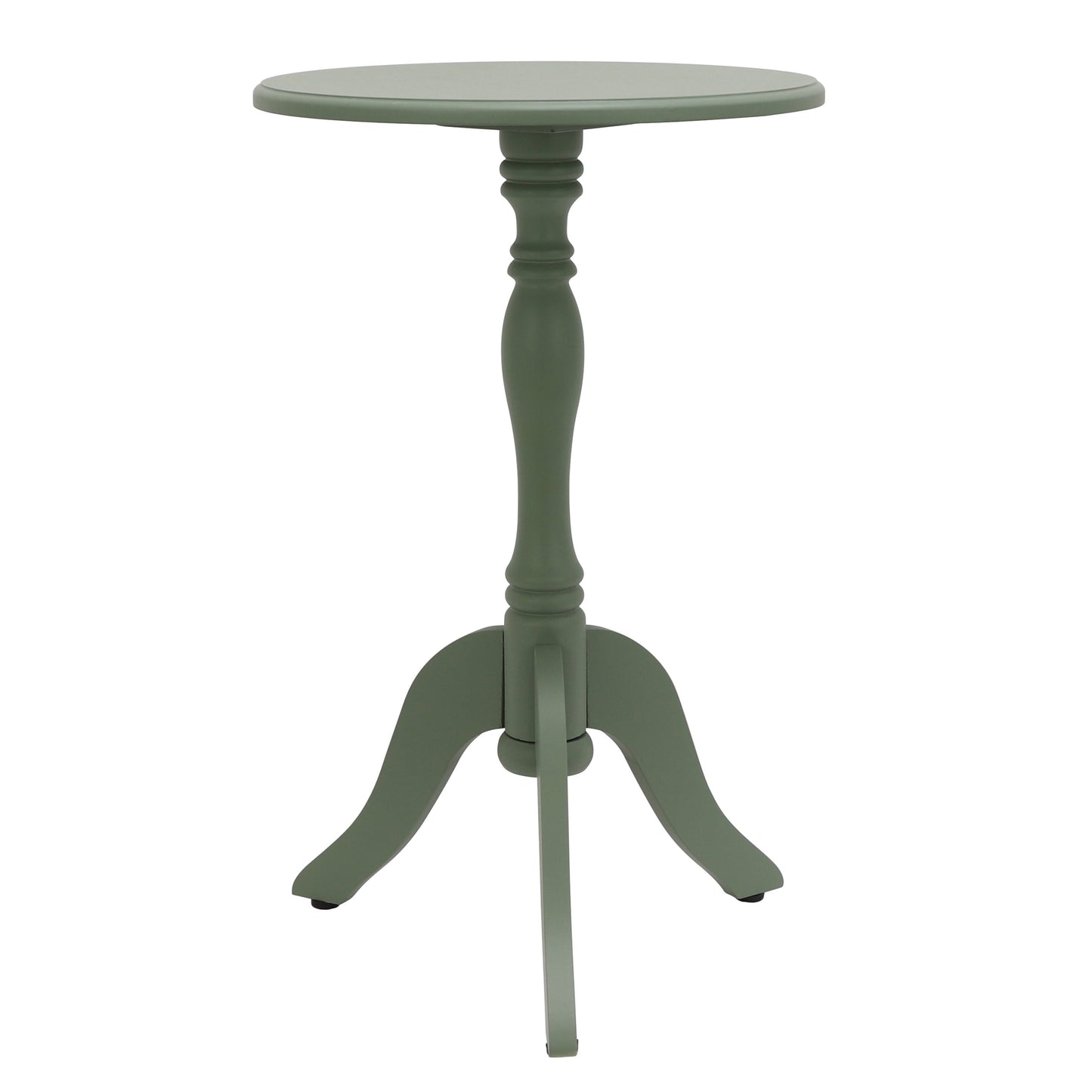 Decor Therapy Olive Branch Chic Pedestal Round Accent Table, Traditional, 24" x 15" x 15"