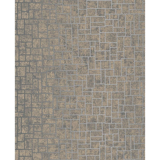 Decorline Etude Charcoal Geometric Wallpaper
