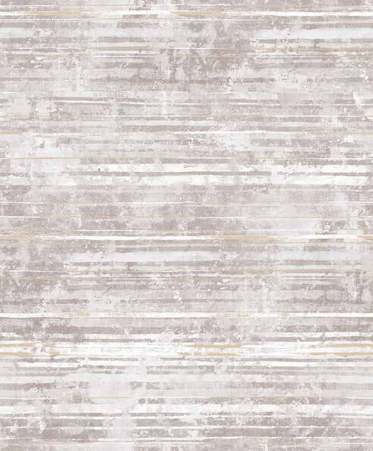Decorline Makayla Mauve Distressed Stripe Wallpaper