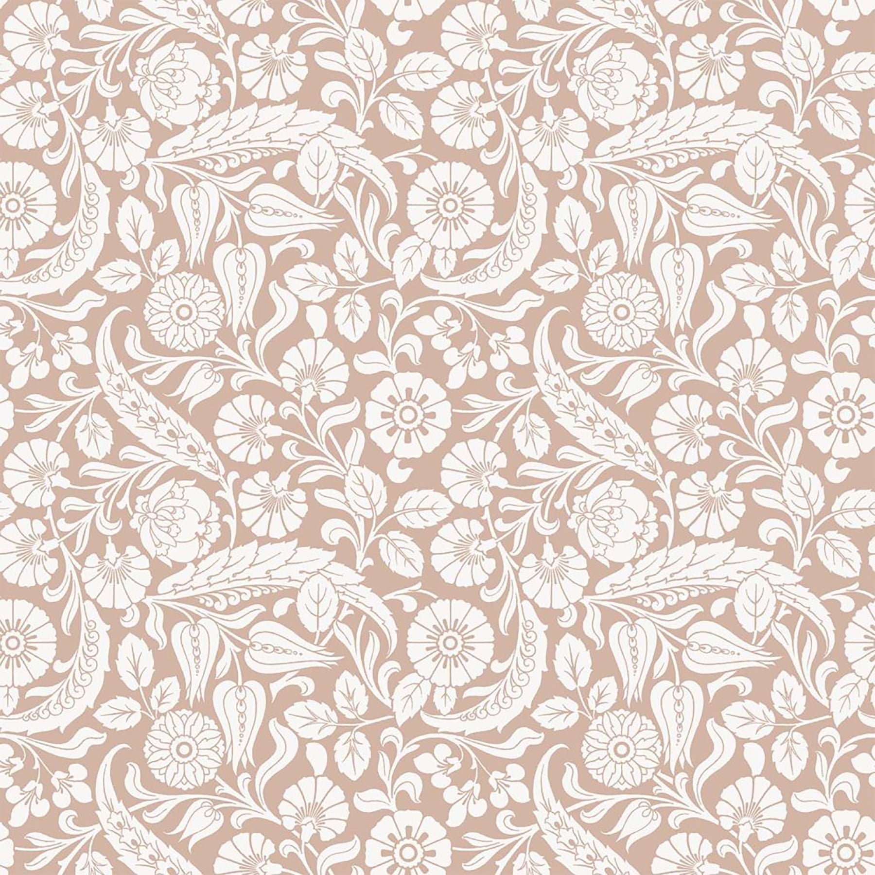 Design Department Cordelia Pink Baroque Blooms Wallpaper, 20.9-in by 33-ft