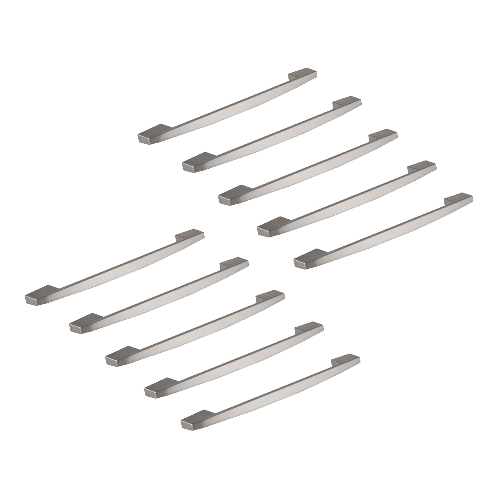 Design House 10-Pack Brody 5" Center to Center Cabinet Drawer Pulls, Satin Nickel