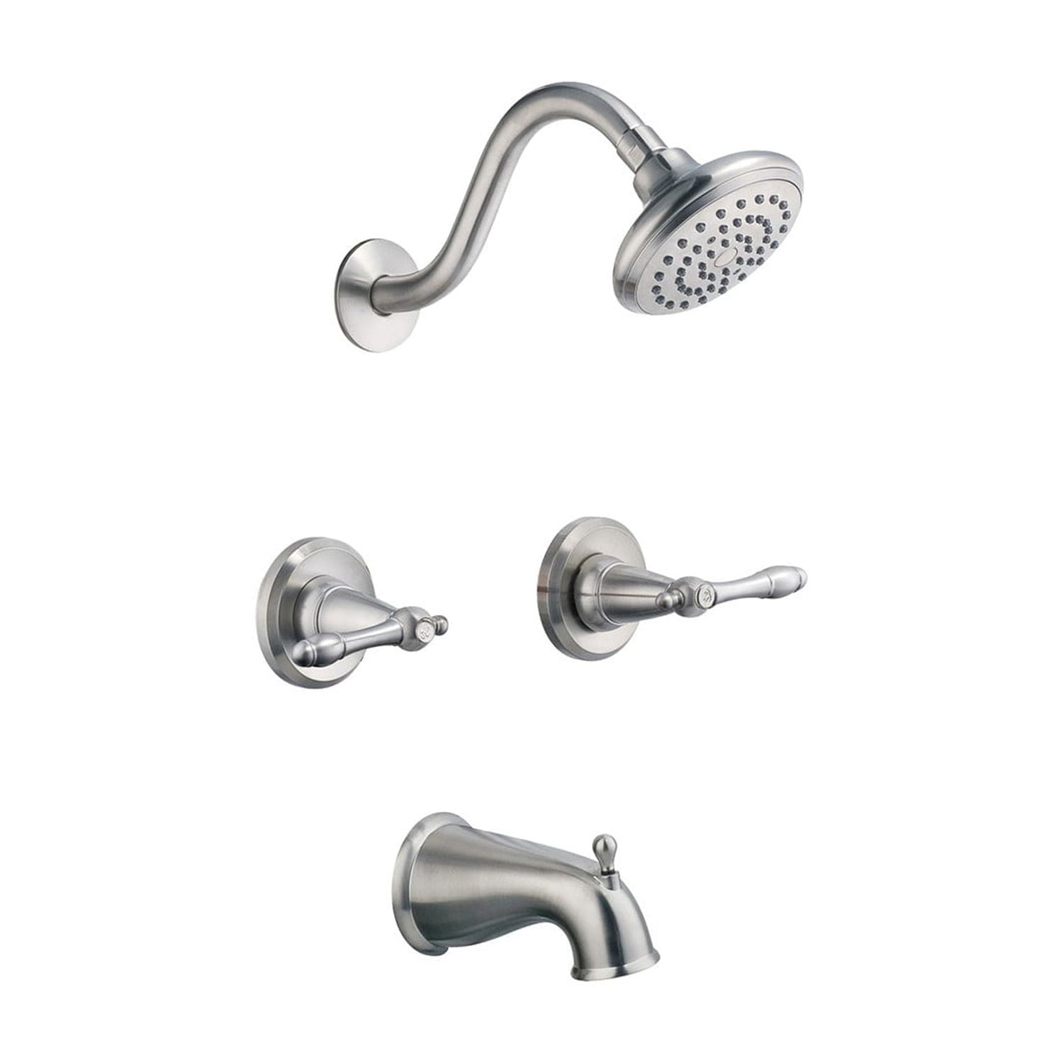 Design House Oakmont 2 Handle Oil Rubbed Bronze Bath and Shower Trim with Valve