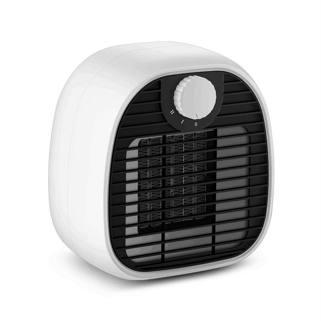 Desktop Electric Space Heater 1000W for Bedroom Office, White
