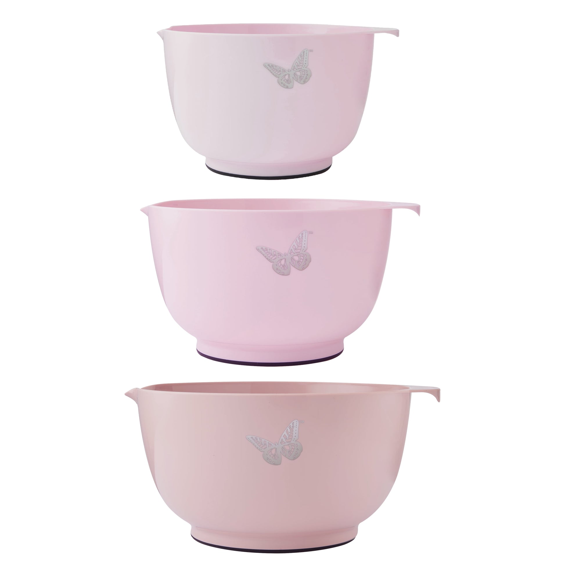 Dolly Parton Plastic Mixing Bowls with Mess-Free Spout, Blue