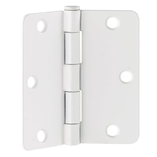 Design House 6-Pack 3.5" H x .25" Radius Butterfly Interior/Exterior Door Hinges, White