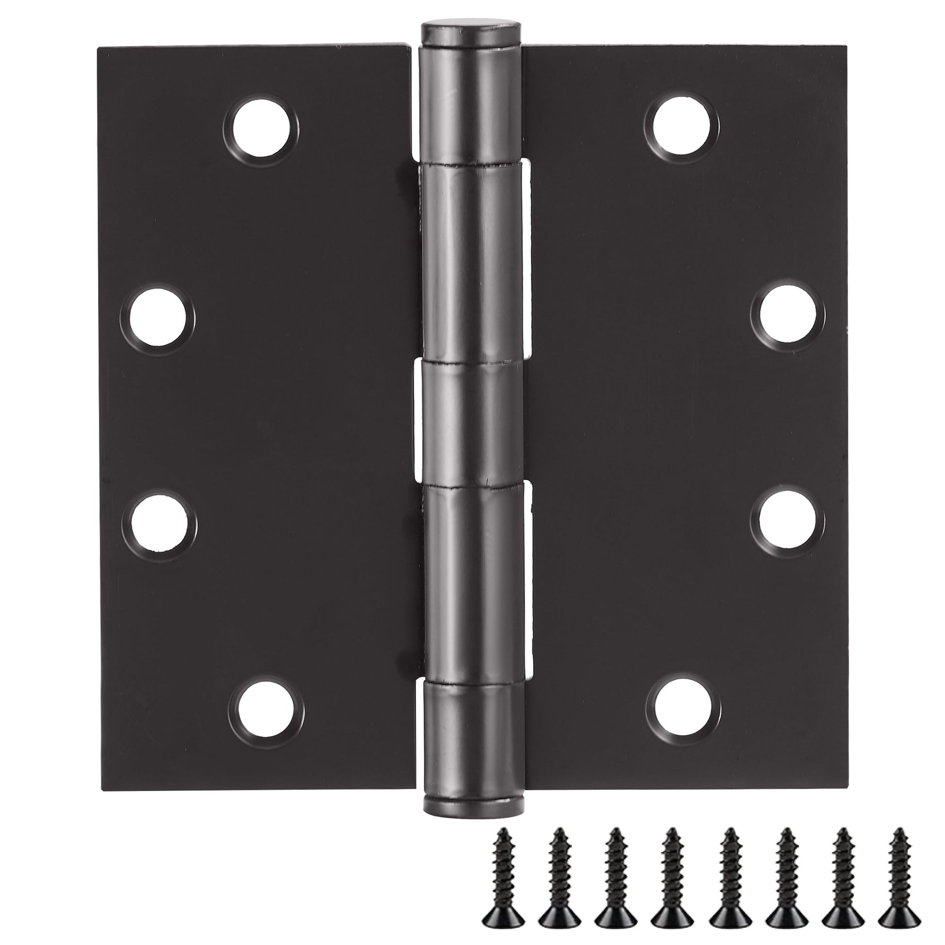 Design House 12-Pack 4.5" H x .625" Radius Square Butterfly Interior/Exterior Door Hinges, Matte Black