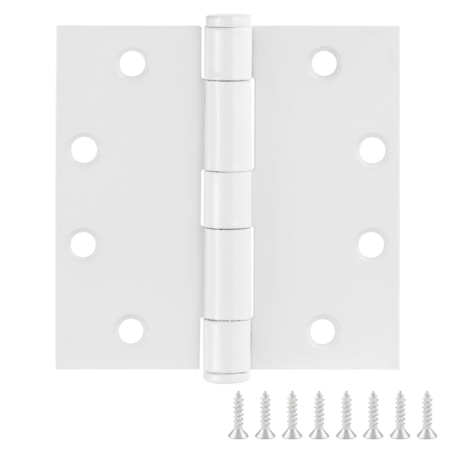 Design House 12-Pack 4.5" H x .625" Radius Square Butterfly Interior/Exterior Door Hinges, White