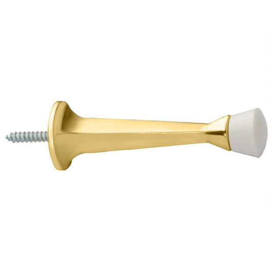 Design House Cast 20-Pack Steel Door Stop Wall Protector with Rubber Tip, Polished Brass