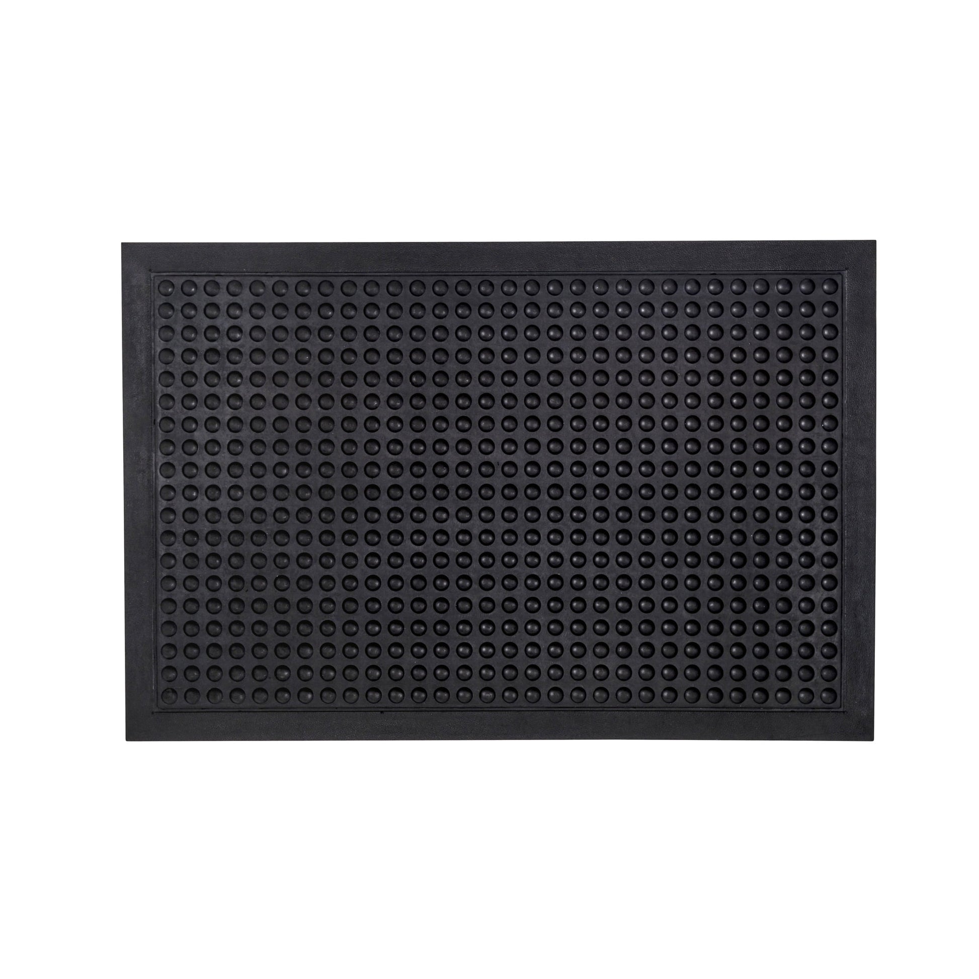 DoortexÂ® Black Anti-Fatigue BubbleMat - 24" x 36"