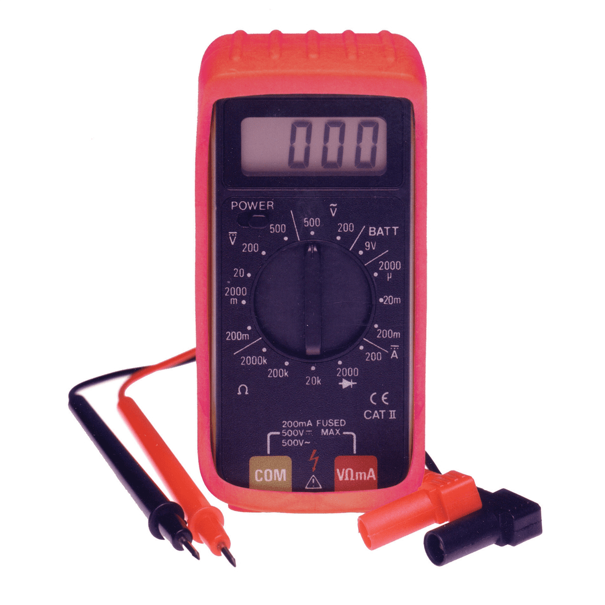ESI Test Digital Volt-Ohm-Amps Mini Multimeter Professional Hand-Held Test Equipment  16 Test Ranges Fuse Protected Compact 501