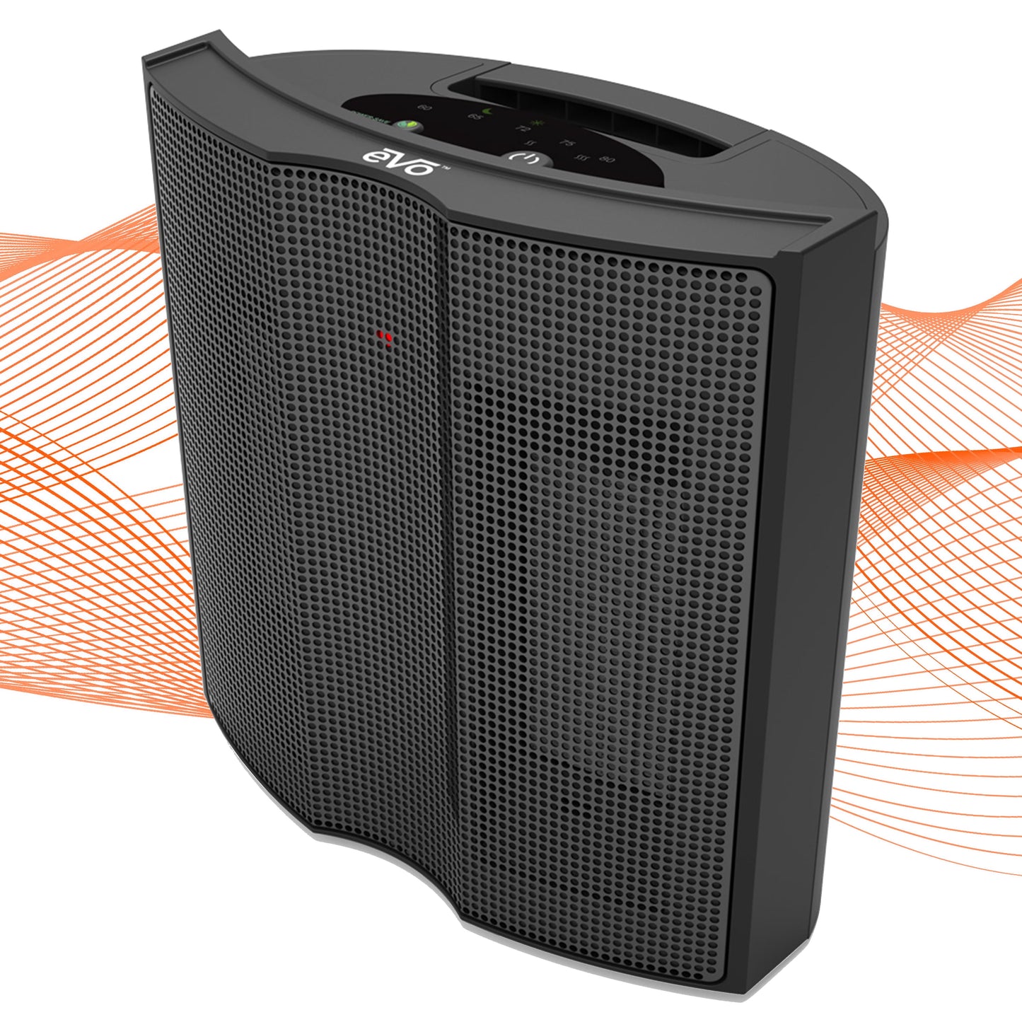 EVO Twin Ceramic Heat Logic Heater (5 Temperature Settings) â€“ Tip Over Cutoff Switch, Auto Overheat Shut-off, and 15-Second Cool Down