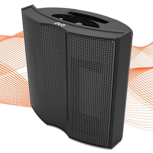 EVO Twin Ceramic Heat Logic Heater (5 Temperature Settings) â€“ Tip Over Cutoff Switch, Auto Overheat Shut-off, and 15-Second Cool Down