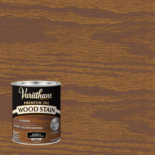 2 Pack, Early American, Varathane Premium Oil-Based Interior Wood Stain-211729H, Quart