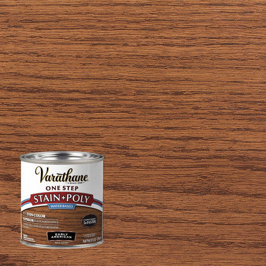 4 Pack, Early American, Varathane Stain + Polyurethane, Semi-Gloss -384363, Half Pint