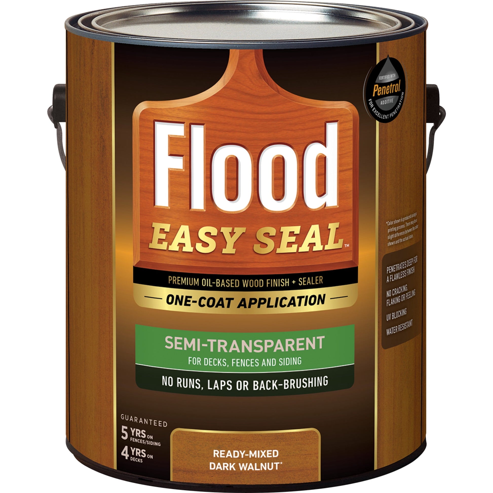 Easy Seal 1 gal. Dark Walnut Semi-Transparent Exterior Wood Finish