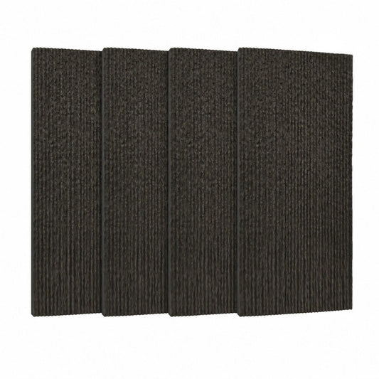 Easy4Home 4Pcs 48"x24" 3D Faux Stone Wall Panels Imitation Decorative Wall Tiles for Interior Wall Decor, Carbon Black