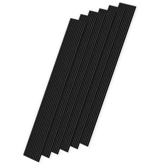 Easy4Home 6-Piece Wood Soundproof Wall Panels 94" x 7.9" Soundproof Wall Panels, Black Oak