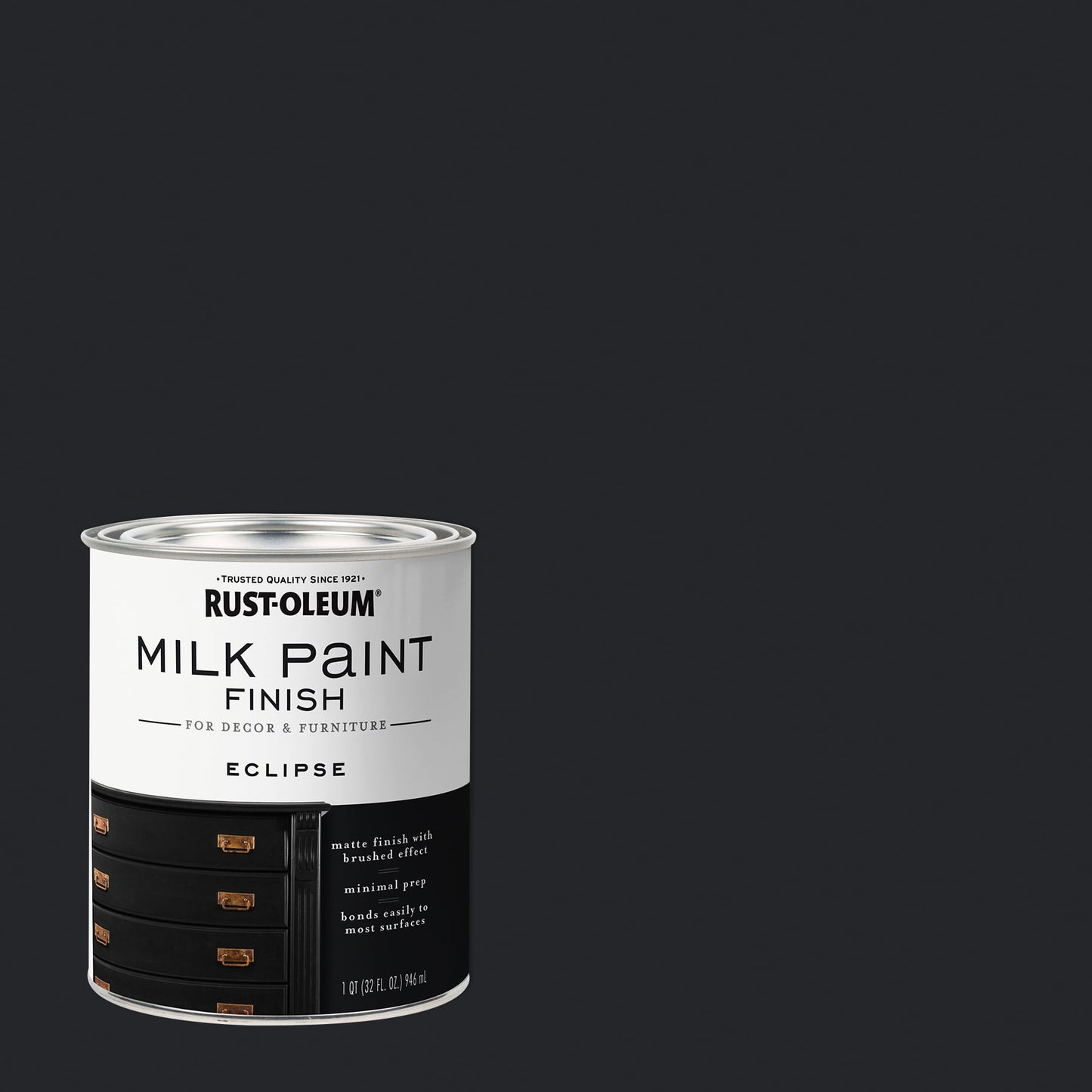 Eclipse, Rust-Oleum Matte Milk Paint Eclipse, Quart, 2 Pack