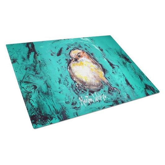 EeewH Bird Glass Cutting Board 12 in x 15 in