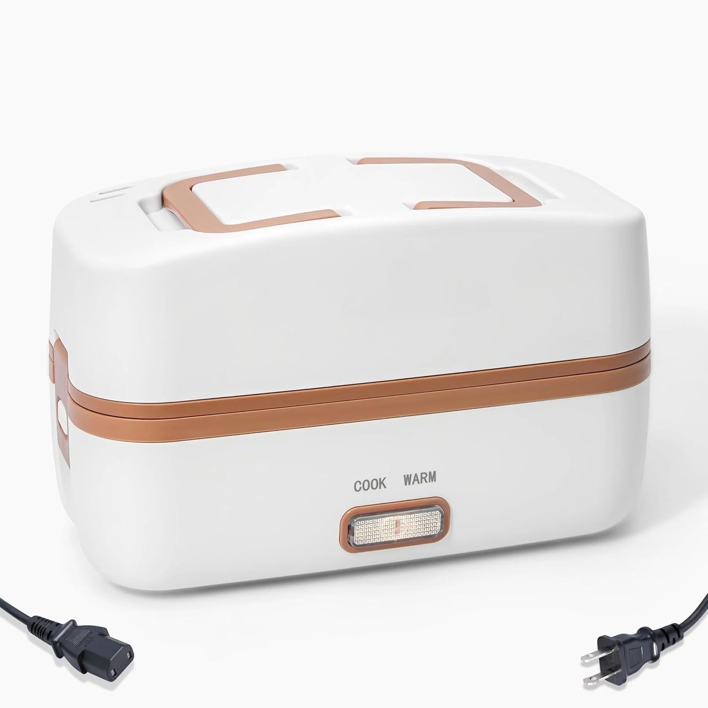 Electric Lunch Box Food Heater, Heating/Cooking/Keep Warm Food Containers for Work Outdoor, Portable 1000mL Standard Capacity, 270W 304 Stainless Steel