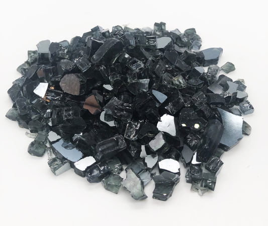 Element Fireglass 0.25" Black Reflective Fire Glass, 10 lb