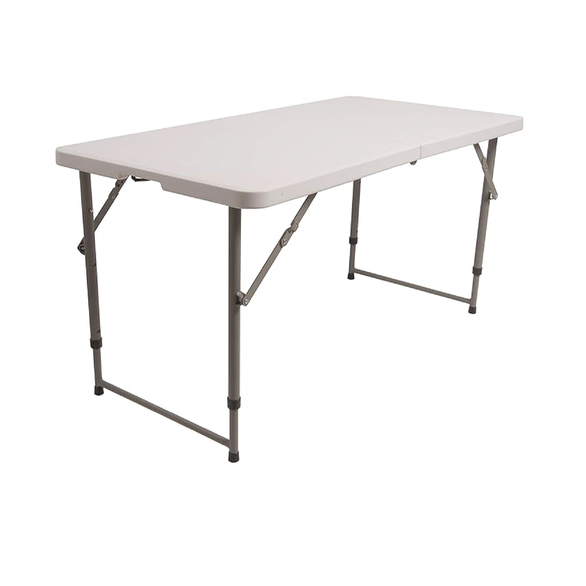 Elevon Mesa Plegable PortÃ¡til Mesa Plegable de 6 Pies, Mesa Plegable Resistente para Interiores/exteriores con Patas y Manija de Acero, Perfecta para Cenar, Acampar, Bodas, Picnic, Temporal