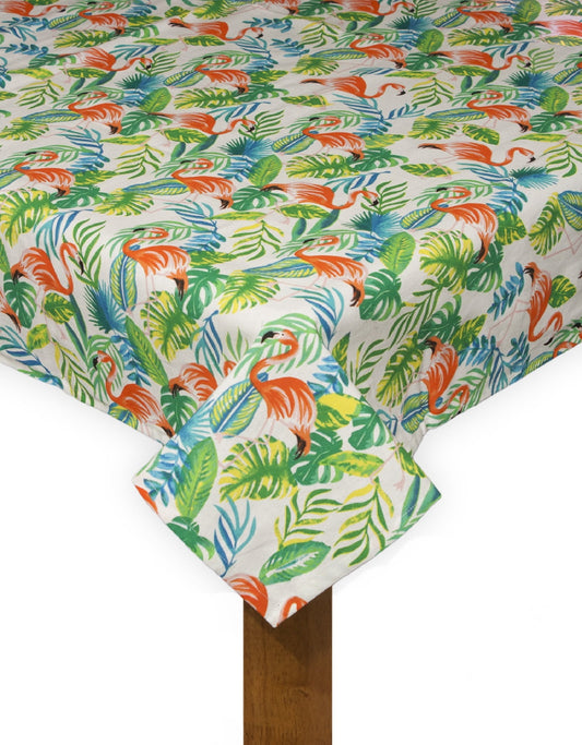 FLAMINGO 100% Cotton Tablecloth 60"x84"