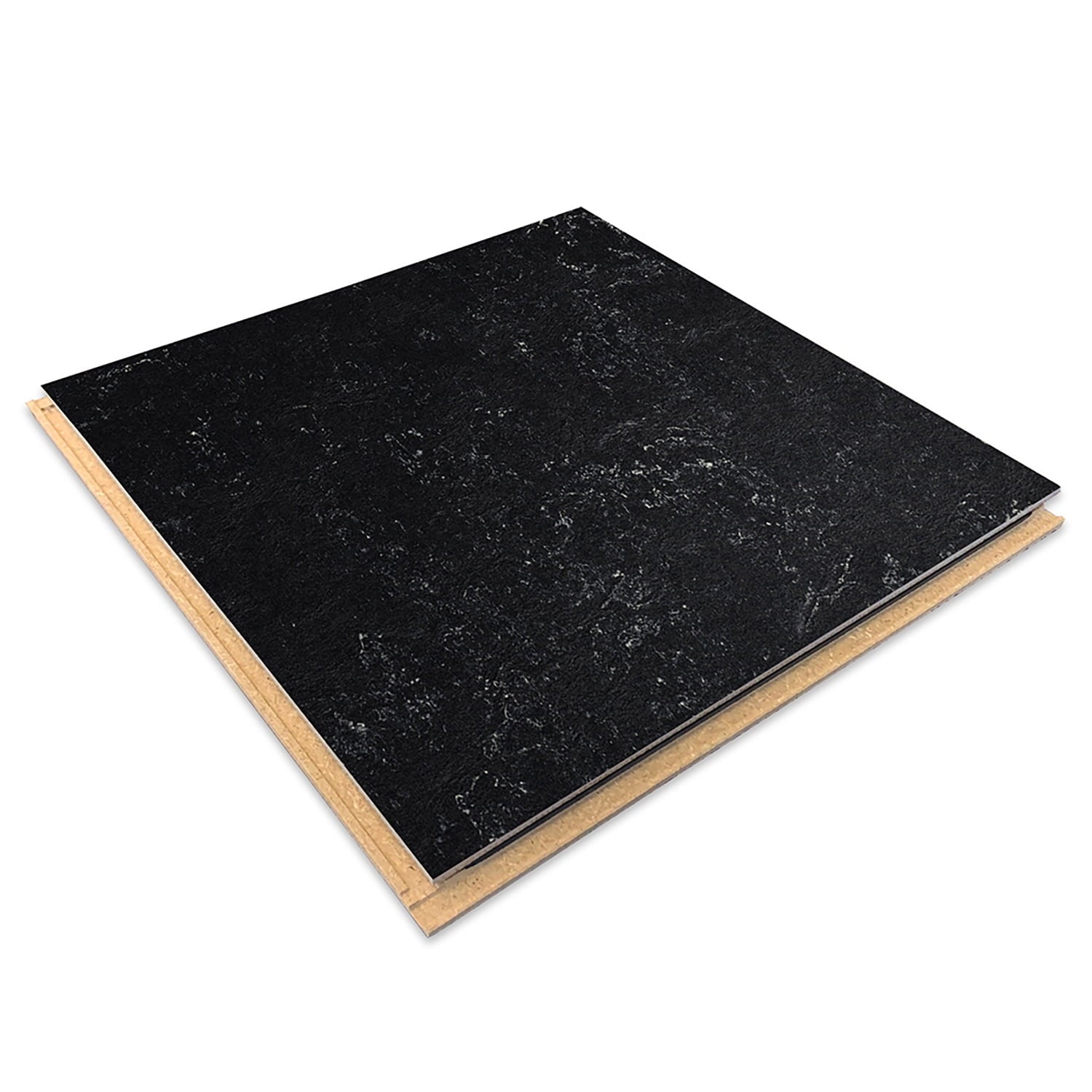 Forbo Flooring Marmoleum Cinch Loc Seal 11.81" x 11.81" Laminate Square in Black 6.78 Sq ft