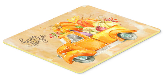 Fall Harvest Silver Poodle Kitchen or Bath Mat 24x36