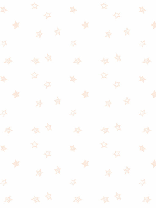 Fantasy Butterfly Stars Removable Vinyl Wallpaper by Barbie - Peach