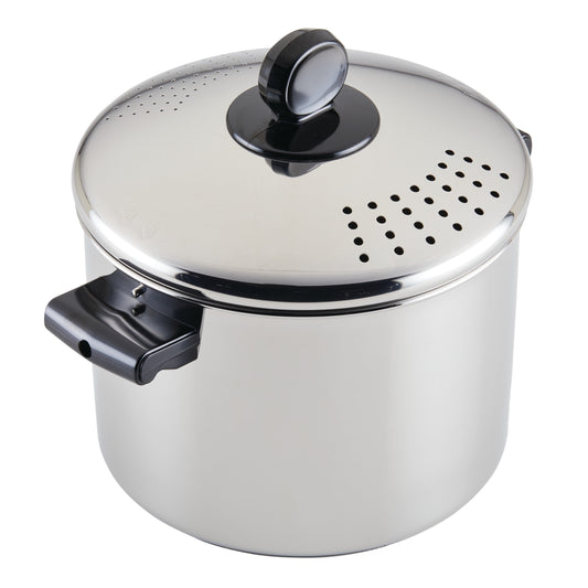 Farberware Classic Stainless Steel 8 Quart Covered Straining Stockpot