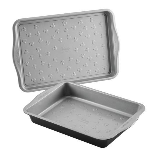 Farberware Disney Bake with Mickey Mouse 2-Piece Bakeware Set, Black