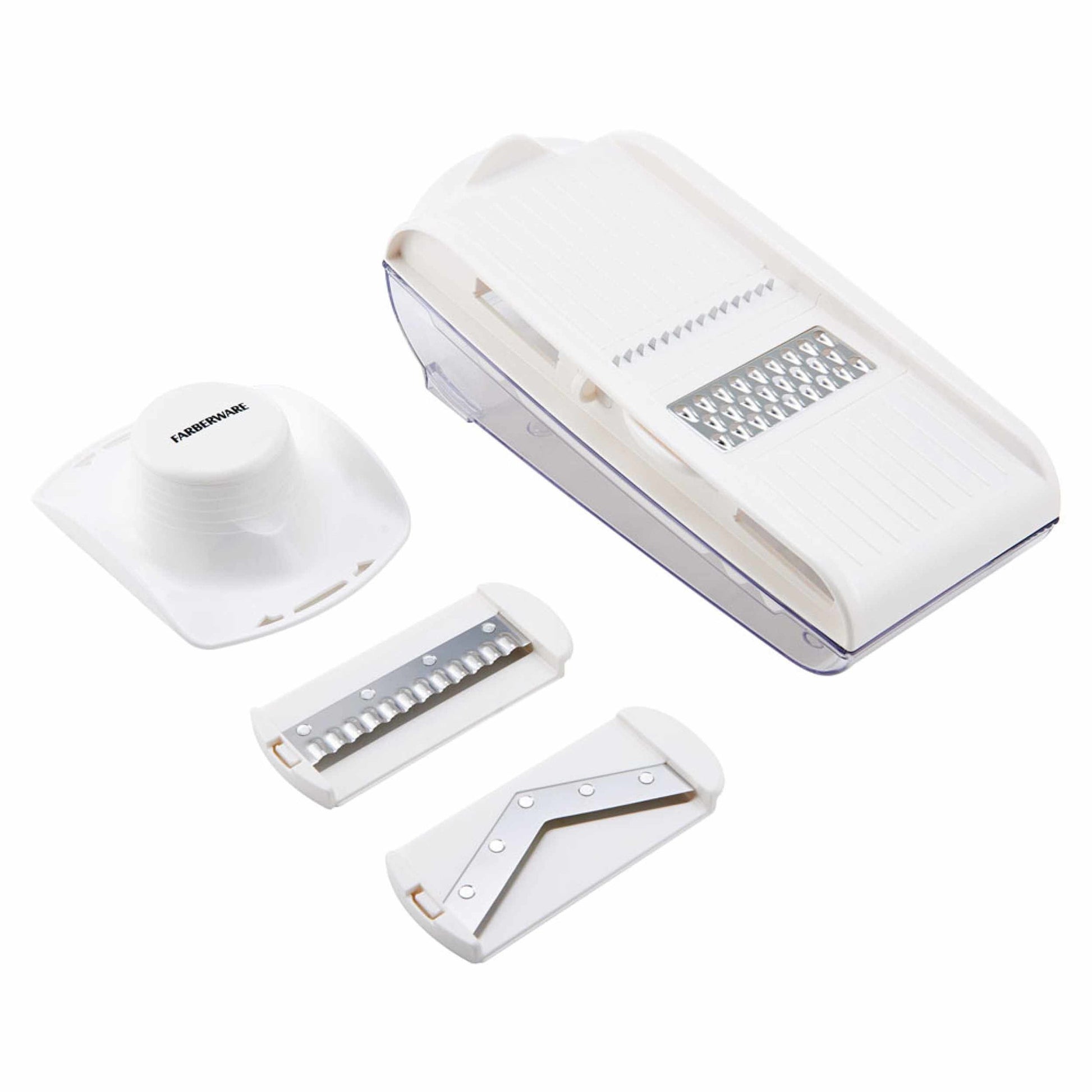 Farberware Professional 4-piece Mandolin Slicer in White