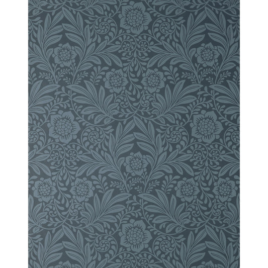 Fine Decor Camille Navy Damask Wallpaper, 20.5-in by 33-ft