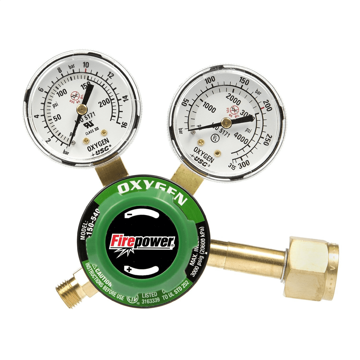 Firepower OXYGEN REG W/ GAUGE