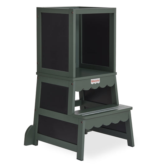 Taburete de Precio Pescador por Dream On Me Wonderstep, Verde Bosque