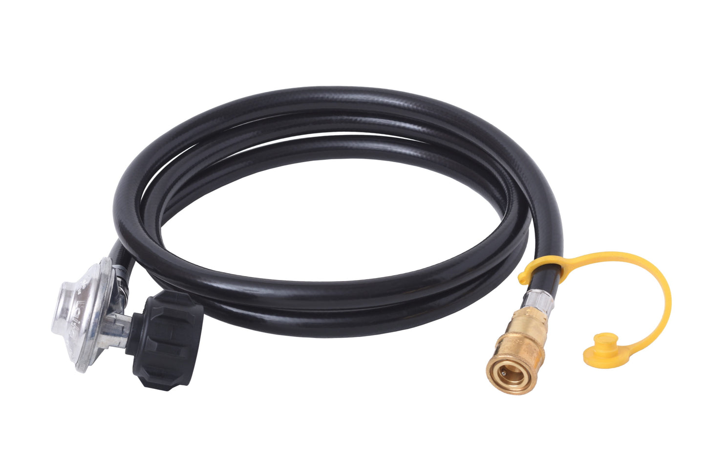 Flame King 90 Degree Low Pressure Regulator Assembly with Quick Connect & 6 ft Hose