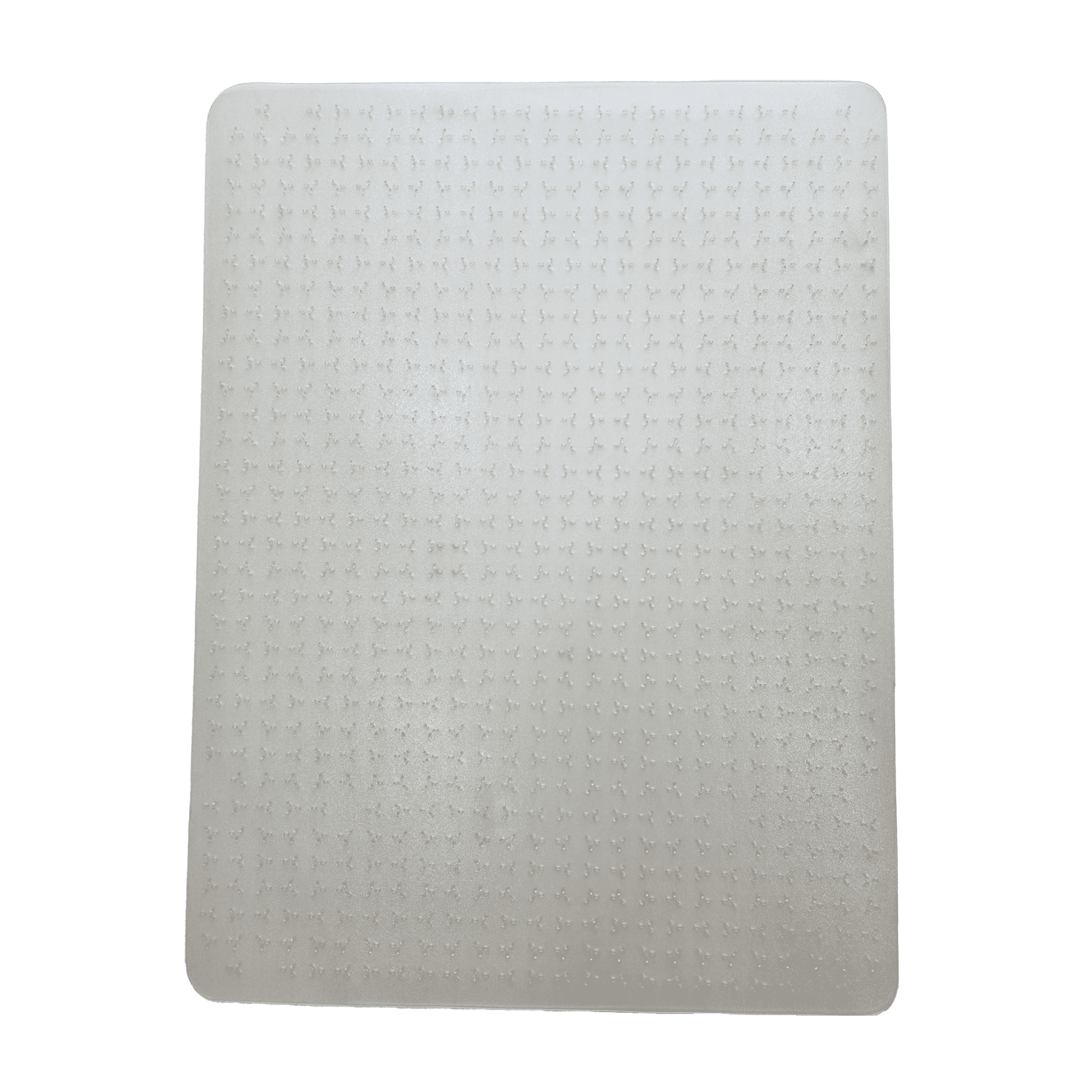 FloortexÂ® CleartexÂ® TrYlokÂ® Vinyl Rectangular Chair Mat for Low Pile Carpets up to 1/4" - 29" x 47"