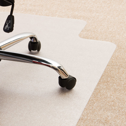 FloortexÂ® Enhanced Polymer Lip Chair Mat for Carpets 48" x 60"